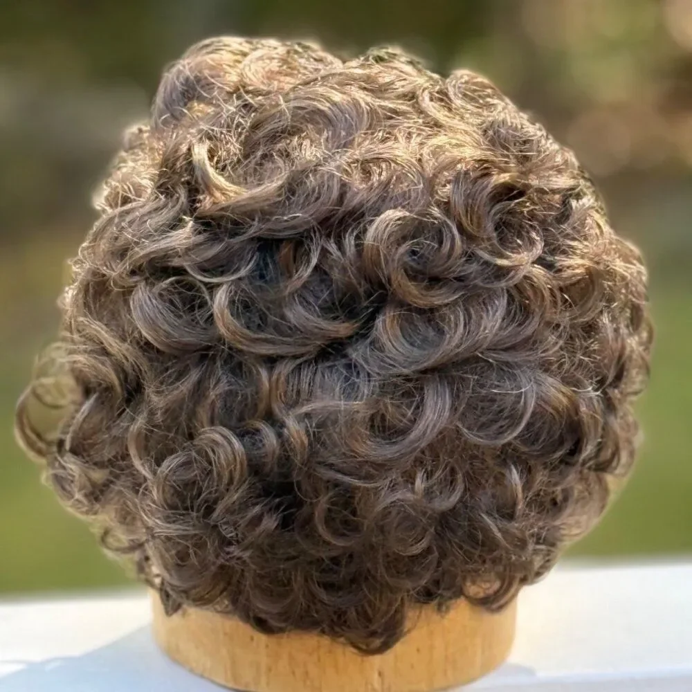 NEW Gabor Flexlite Wig Kanekalon Personal Fit Cap Short Curly Brown #10